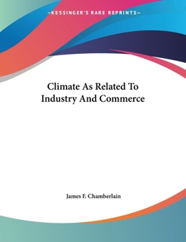 Paperback Climate As Related To Industry And Commerce Book