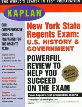 Paperback Kaplan New York State Regents Exam: Us History & Government Book