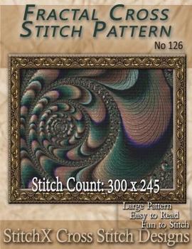 Paperback Fractal Cross Stitch Pattern - No. 126 Book