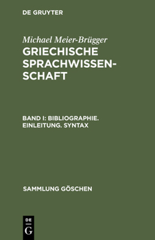 Hardcover Bibliographie. Einleitung. Syntax [German] Book