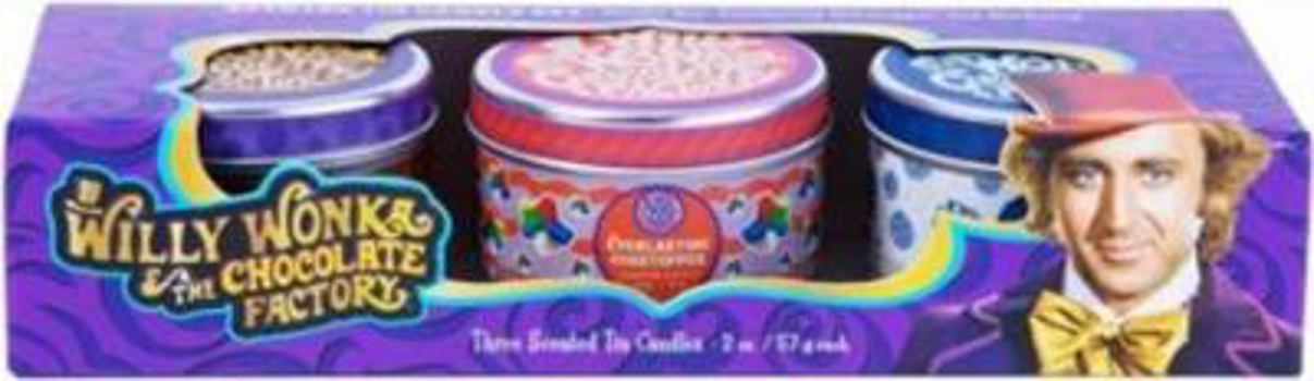 Loose Leaf Willy Wonka Tin Candles: Set of 3 Book