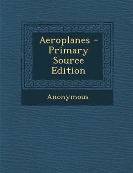 Paperback Aeroplanes Book