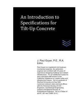 Paperback An Introduction to Specifications for Tilt-Up Concrete Book
