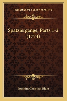 Paperback Spatziergange, Parts 1-2 (1774) [German] Book