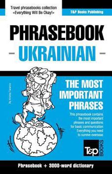 Paperback English-Ukrainian phrasebook and 3000-word topical vocabulary Book