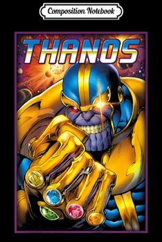 Composition Notebook: Kids Marvel Thanos Infinity Gems Comic Kids Graphic  Journal/Notebook Blank Lined Ruled 6x9 100 Pages