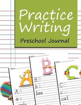 Paperback Practice Writing: Preschool Journal Book