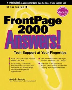 Paperback FrontPage 2000 Answers! Book