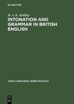 Hardcover Intonation and Grammar in British English Book