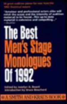The Best Men's Stage Monologues of 1992 (Best Men's Stage Monologues)