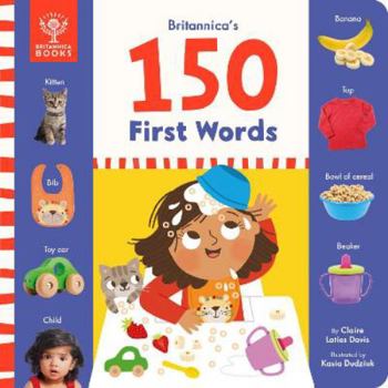 Hardcover Britannica's 150 First Words Book