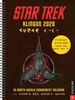Calendar Star Trek Klingon 2020 Calendar: 16-Month Weekly Engagement Calendar Book