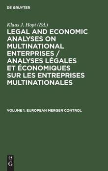 Hardcover European Merger Control Book