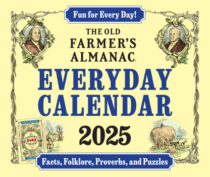 Paperback The 2025 Old Farmer's Almanac Everyday Box Calendar Book