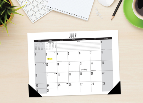 Calendar Basic 2023 22 X 17 Large Monthly Deskpad Book