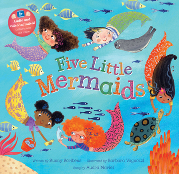 Paperback Five Little Mermaids Book