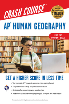 Paperback Ap(r) Human Geography Crash Course, Book + Online: Get a Higher Score in Less Time Book