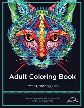 Paperback Adult Coloring Book: Stress Relieving Cats Book