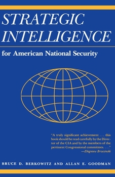 Paperback Strategic Intelligence for American National Security: Updated Edition Book