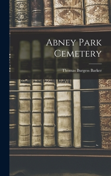 Hardcover Abney Park Cemetery Book