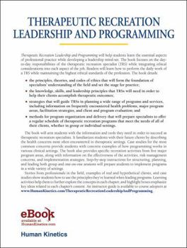 Hardcover Therapeutic Recreation Leadership and Programming Book