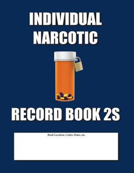 Paperback Individual Narcotic Record Book 2S: Slim Size - Blue Cover Book