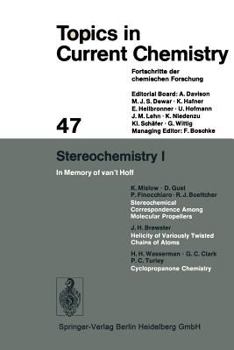 Stereochemistry 1: In Memory of Van T Hoff