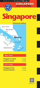 Map Singapore Travel Map: Singapore Island & City Map Book