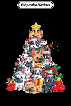 Composition Notebook: French Bulldog Christmas Tree Dog Santa Xmas Gifts Boys Kids  Journal/Notebook Blank Lined Ruled 6x9 100 Pages