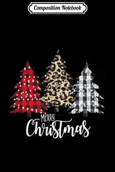 Composition Notebook: Leopard and Buffalo Plaid Vintage Country Christmas Tree  Journal/Notebook Blank Lined Ruled 6x9 100 Pages