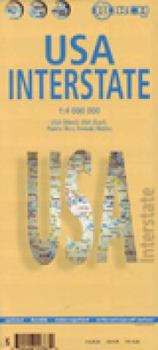 Laminated USA Interstate Map by Borch (English Edition)