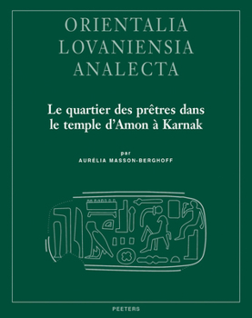 Hardcover Le Quartier Des Pretres Dans Le Temple d'Amon a Karnak [French] Book