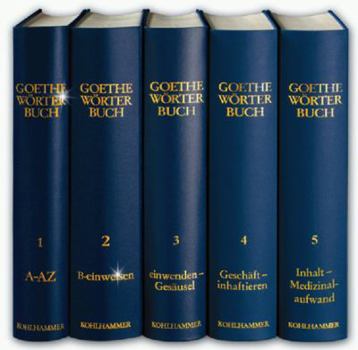 Hardcover Goethe Worterbuch, Band 4, Leinen: Geschaft - Inhaftieren [German] Book