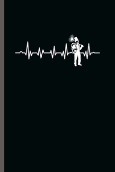 Chimney Sweeper Heartbeat: Cool Chimney Sweeper Design Sayings Blank Journal For Family Occasional Gift  (6"x9") Dot Grid Notebook to write in