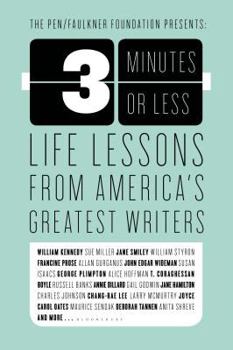 Paperback 3 Minutes or Less: Life Lessons from America's Greatest Writers Book