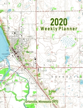 Paperback 2020 Weekly Planner: Ortonville, Minnesota (1971): Vintage Topo Map Cover Book