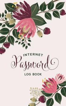 Internet Password Log Book: Blush Pink Floral Online Account Organizer