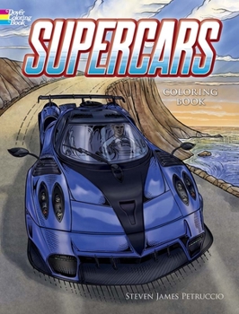 Paperback Supercars Coloring Book