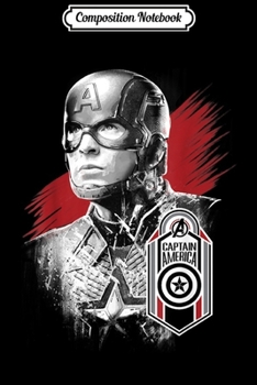 Composition Notebook: Avengers Endgame Captain America Tag Poster Graphic  Journal/Notebook Blank Lined Ruled 6x9 100 Pages
