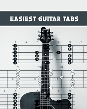 easiest guitar tabs: wonderful Blank Lined Gift notebook For guitar it will be the Gift Idea for guitar  Lover