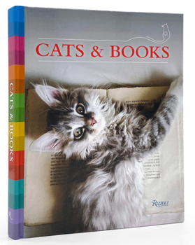 Hardcover Cats & Books Book