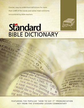 Paperback Standard Bible Dictionary Book