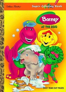 Paperback Barney at the Zoo Book