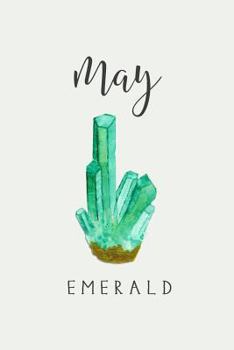 Paperback May Emerald: 120-Page Lined May Birthstone Journal Notebook Book