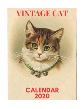 Paperback Vintage Cat Calendar 2020 Book