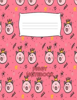 Paperback Piggy Notebook: Cute Pig Composition Book 7.44" x 9.69" 120 Pages 5 x 5 Graph Paper For Plotting Graphs Book