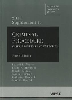 Paperback Supplement to Criminal Procedure: Cases, Problems and Exercises Book