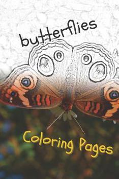 Paperback Butterfly Coloring Pages: Perfect Stress Relief! Book