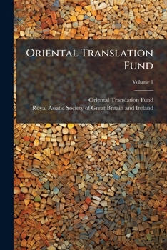 Paperback Oriental Translation Fund; Volume 1 Book