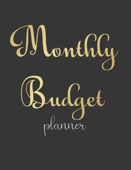 Paperback Monthly Budget Planner: Money Debt Tracker Financial Journal, Monthly & Weekly Daily Budget Expense Tracker Bill (Black Cover) Book